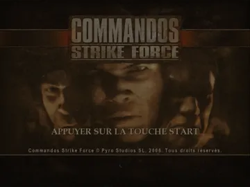 Commandos - Strike Force (Japan) screen shot title